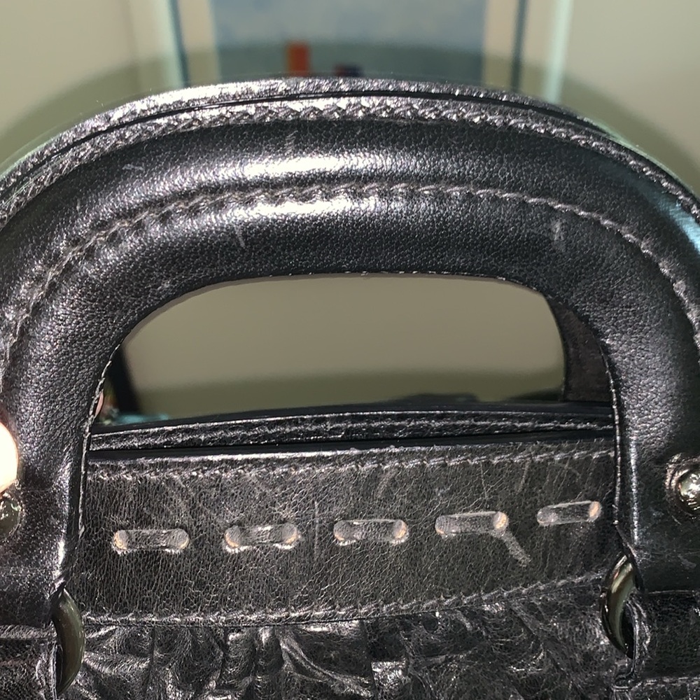 Dolce & Gabbana Black leather and Leopard Print Handbag with charm Authentic VGC - Picture 7 of 17